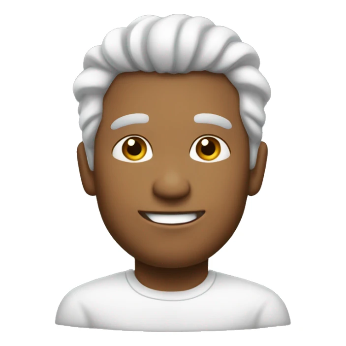 Hombre de piel blanca, con pelo de color negro   sticker