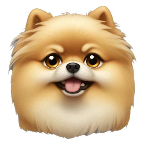 Sad pomeranian crying with tears in the face sticker