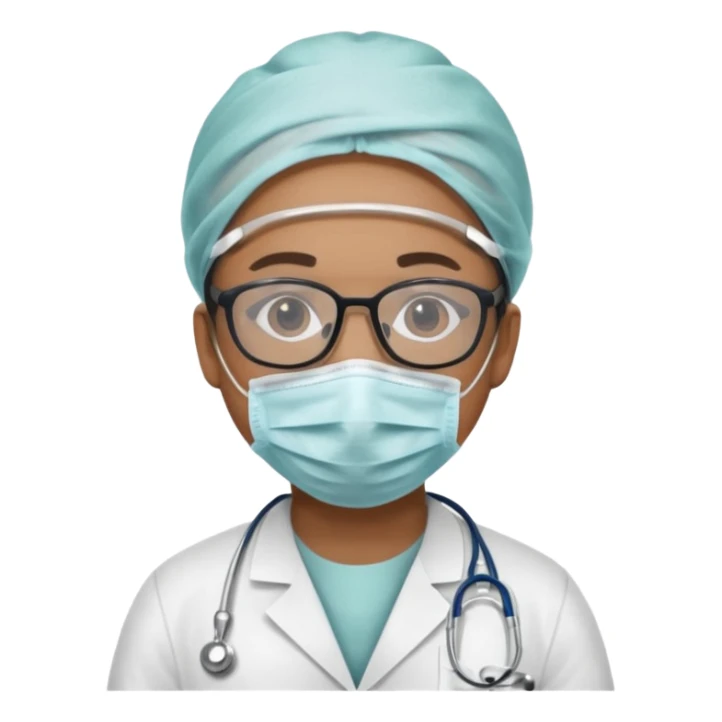 gözlüklü ameliyat doktoru sticker