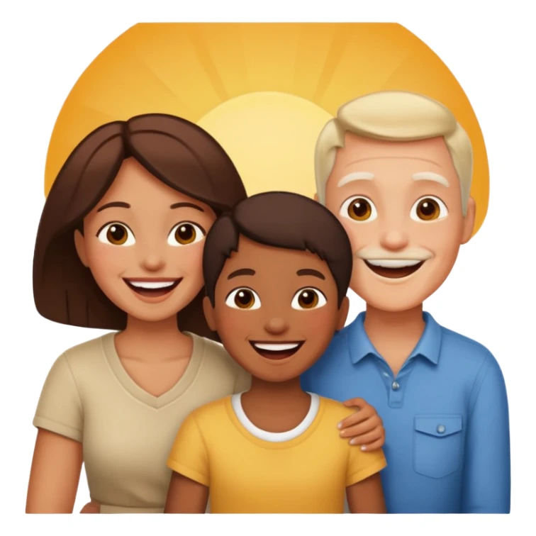 light full body family sticker