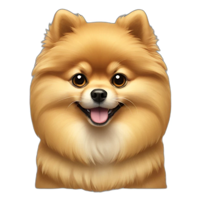 Gold Pomeranian sticker