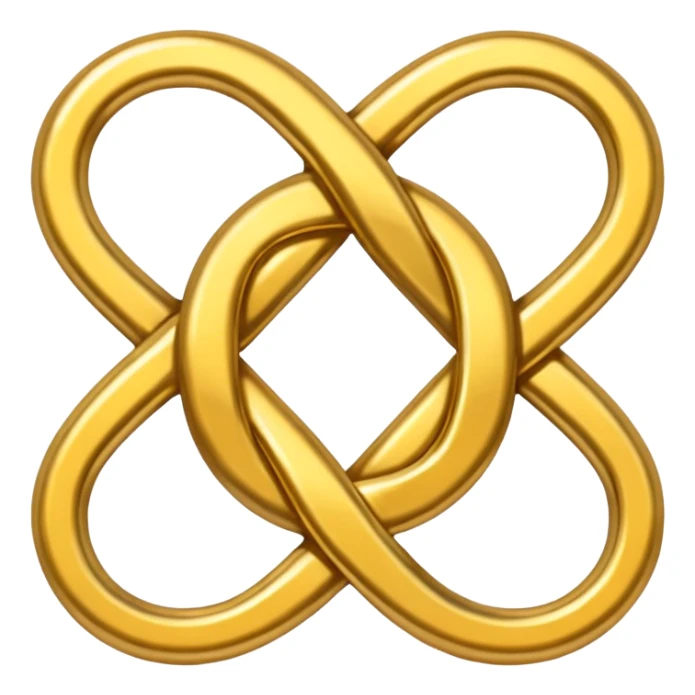 Symbol that represents the union of people sticker