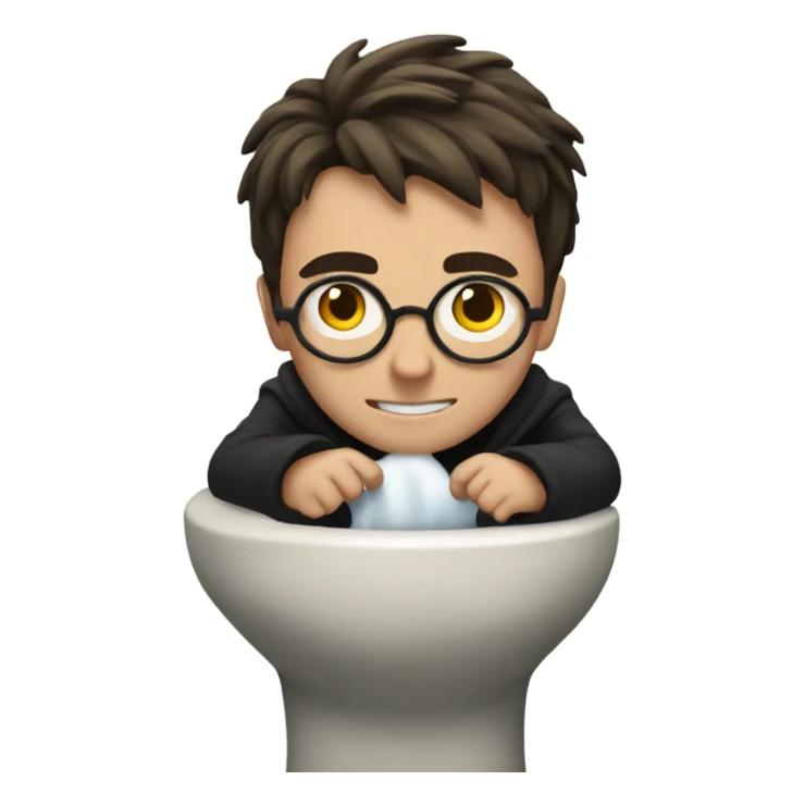 Harry Potter in the toilet sticker