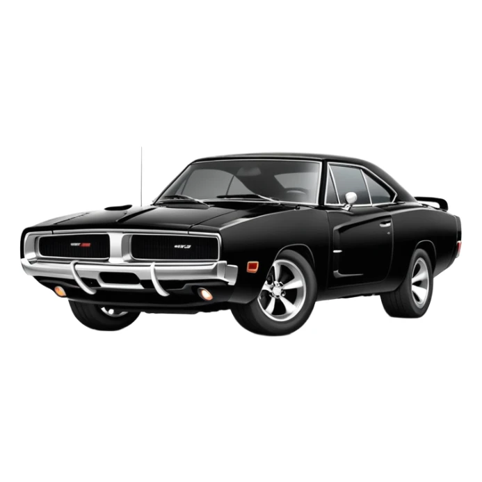 dodge charger black fast and furoius  sticker