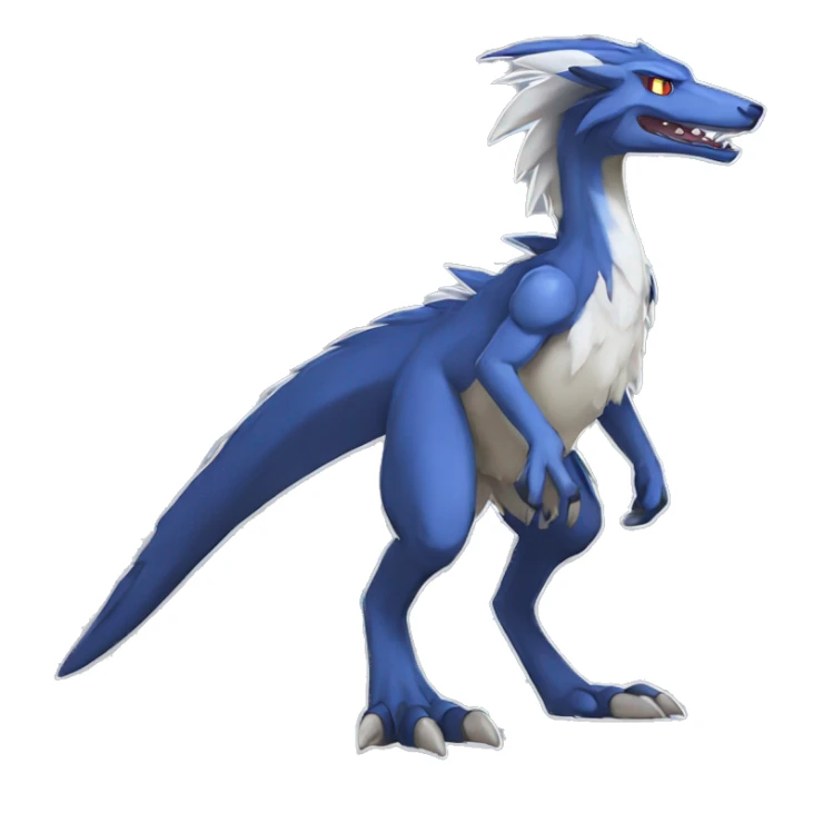 Lombax-Sergal-Vernid-Fakemon full body sticker