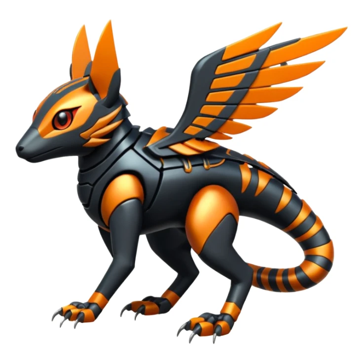  exotic tropical cyber-Sleuth-Loyd-Garmaddon-Litten-Linoone-Noibat-Fakémon-Pokémon-Vernid-creature sticker