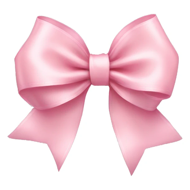 light pink ribbon bow sticker