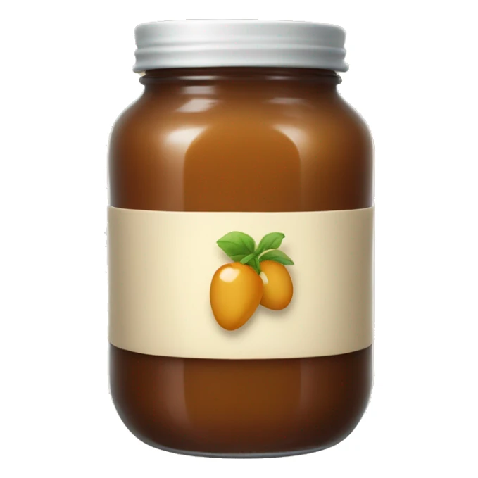 a jar of light-brown jam sticker