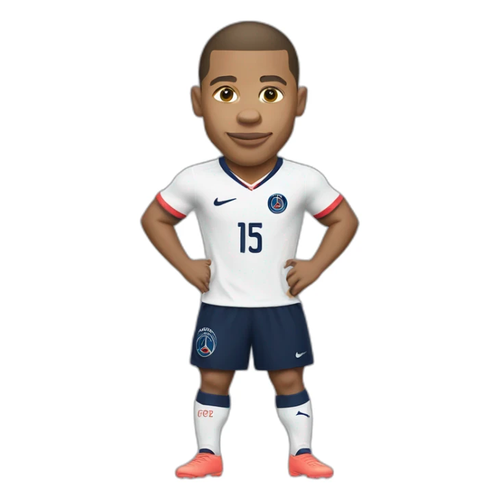 kylian mbappe, psg, buff, world cup, soccer sticker