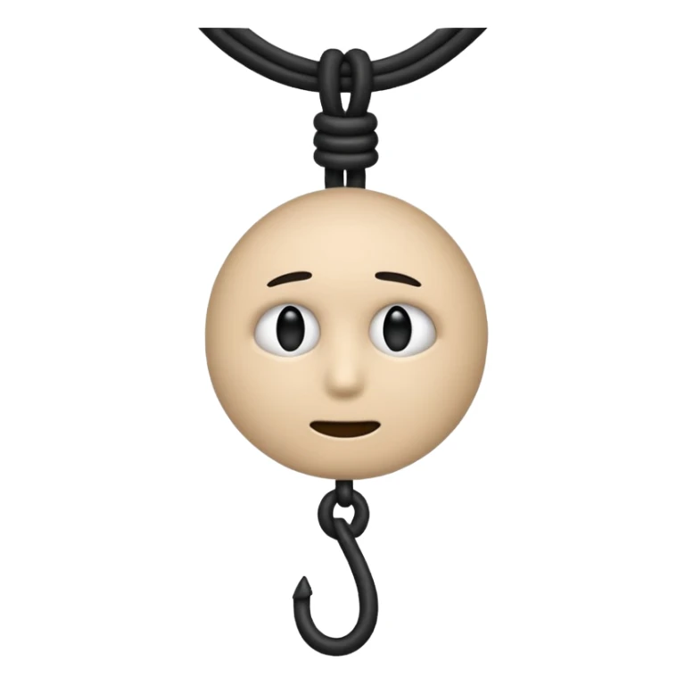 Hanging by a Noose around the neck emoji sticker
