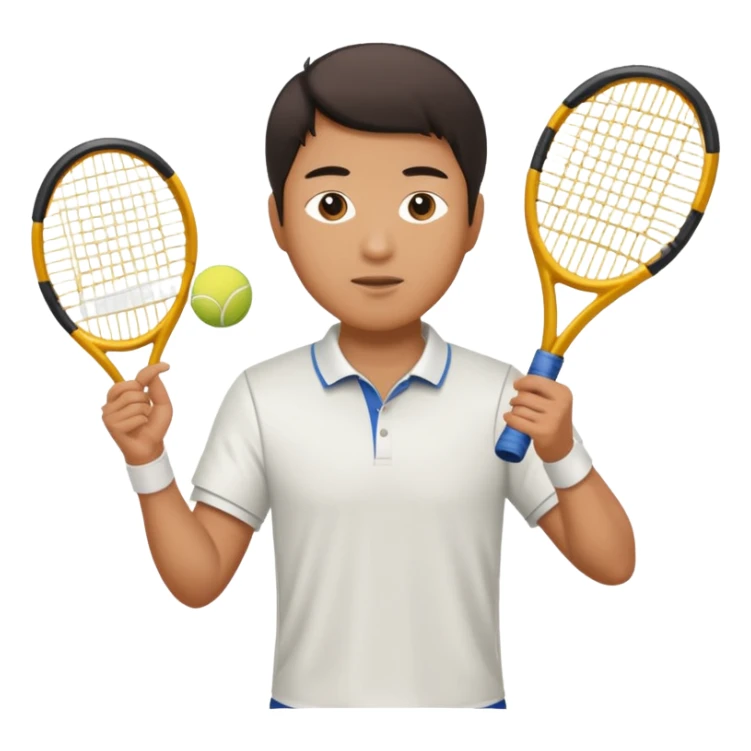 An Asian guy that plays tennis from USC sticker