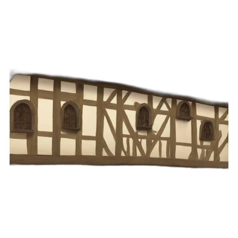medieval town hall with "town hall" letters on it sticker