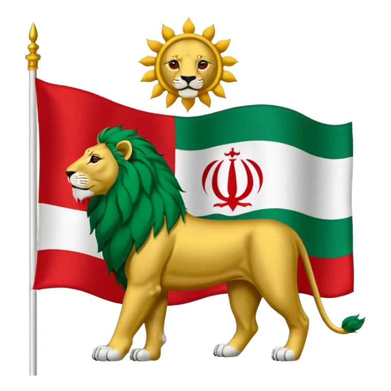 Flag Iran pahlavi don't logo Allah and better sticker