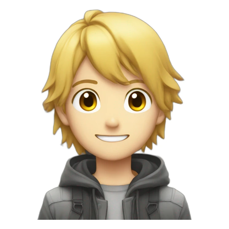 Detailed anime character sticker