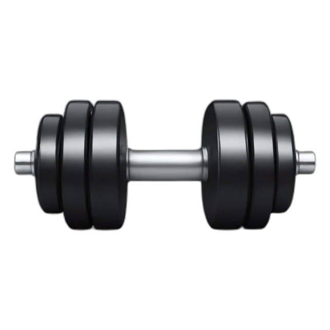 The two dumbbells are very realistic and look great sticker