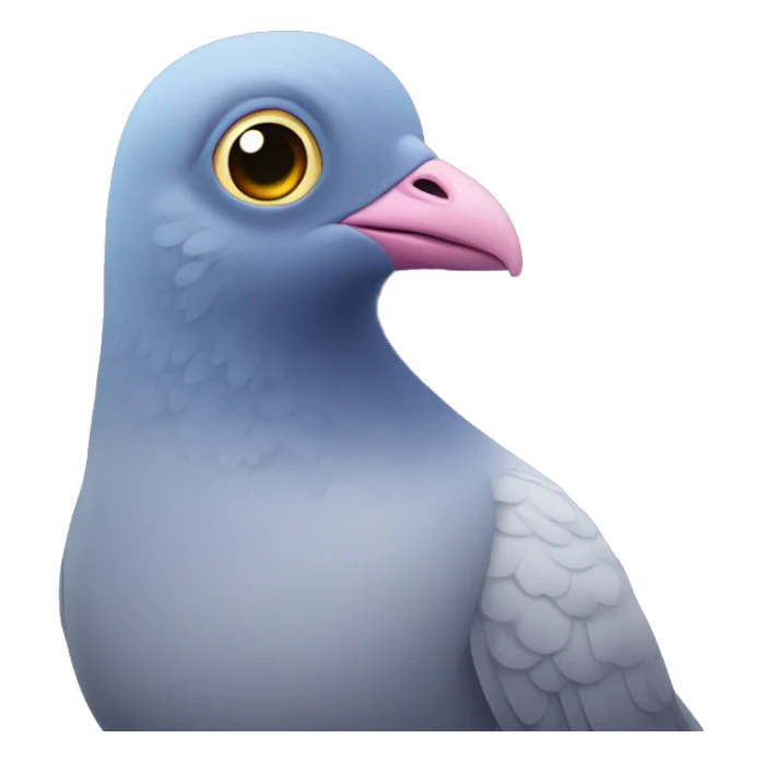 starstruck pigeon with stars for eyes sticker