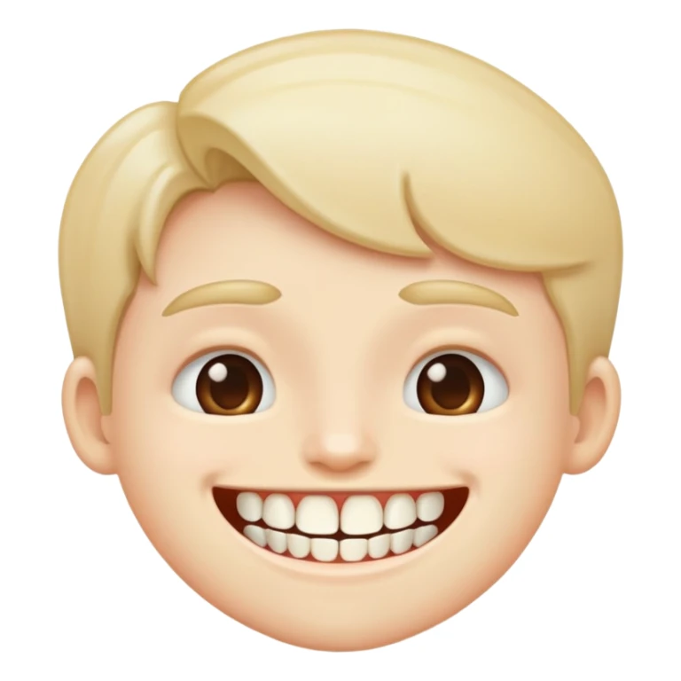 Tête d’humain avec que deux dents  sticker