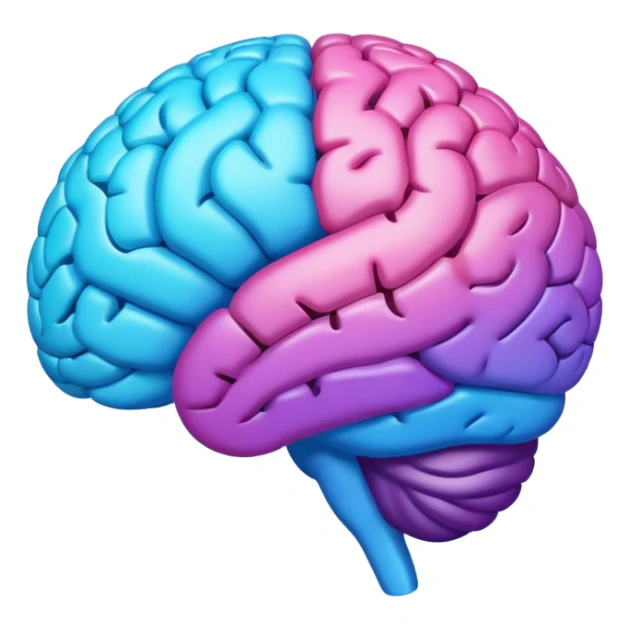 emoji brain color of google sticker
