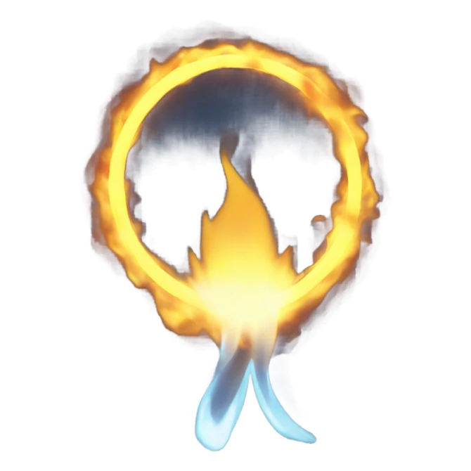 Money with a halo on fire sticker