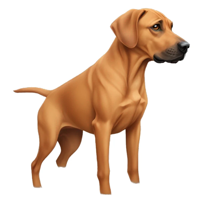 rhodesian ridgeback lab mix who is a little dumb  sticker
