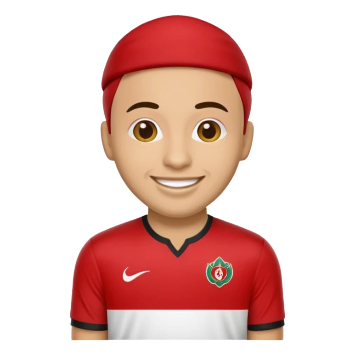Create me an emoji that wears wydad shirt sticker