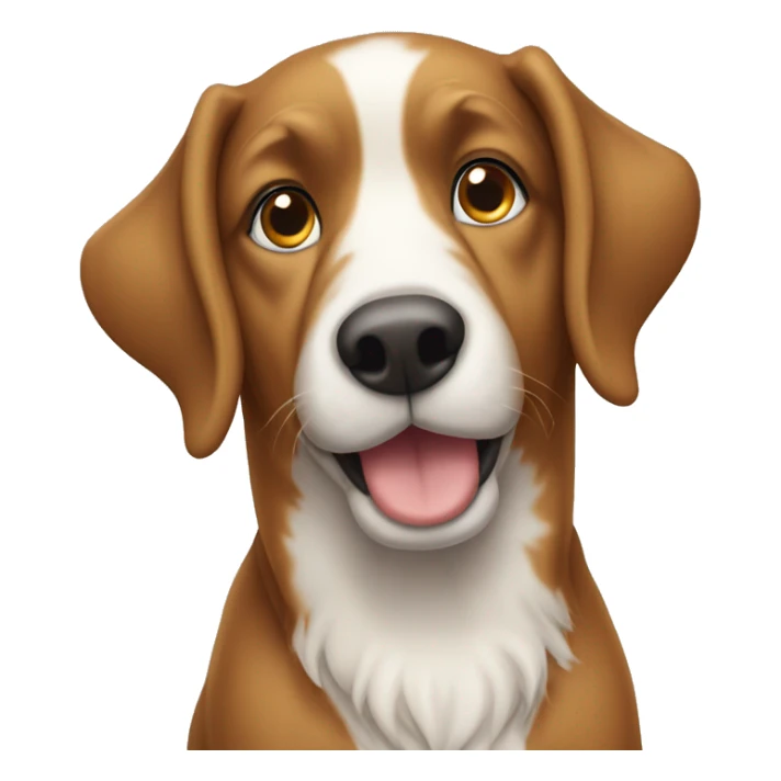 Male ein Hund der wie ein Pferd aussieht  sticker