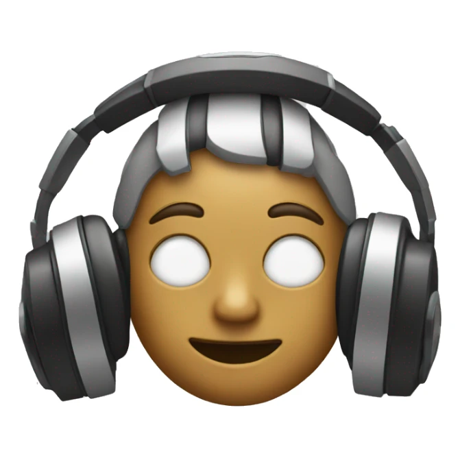 a lock wearing headphones sticker