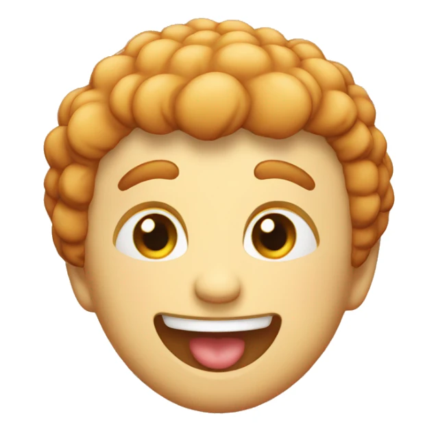 cutlet with the emotion of happiness sticker