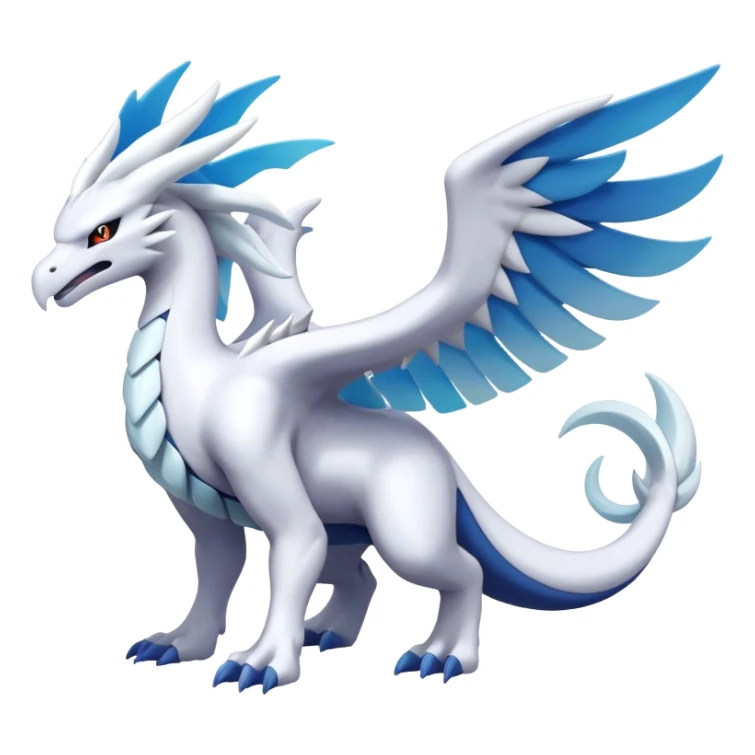 Kyurem-reshiram-Lugia-suicune-hybrid, full body sticker