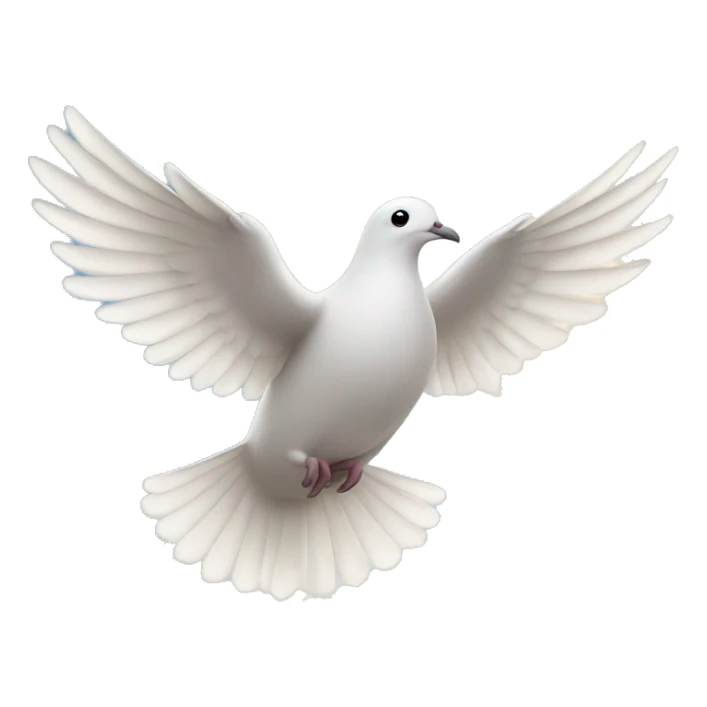 Dove flying in the sky sticker