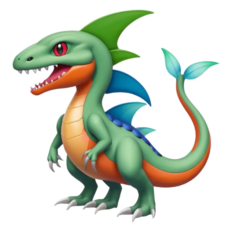 Meloetta-Garchomp-Grovyle-Pokémon-Fakémon-fusion-hybrid-creature sticker