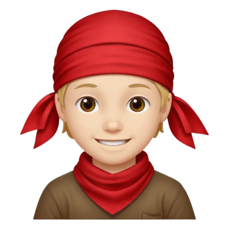 kid with wearing red bandana sticker