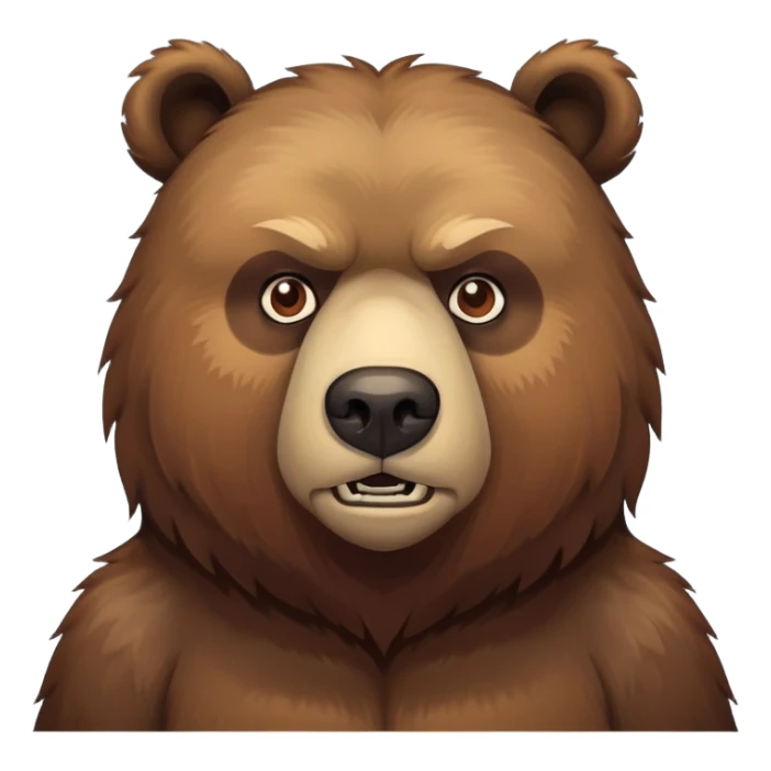 Russian bear showing fuck sticker