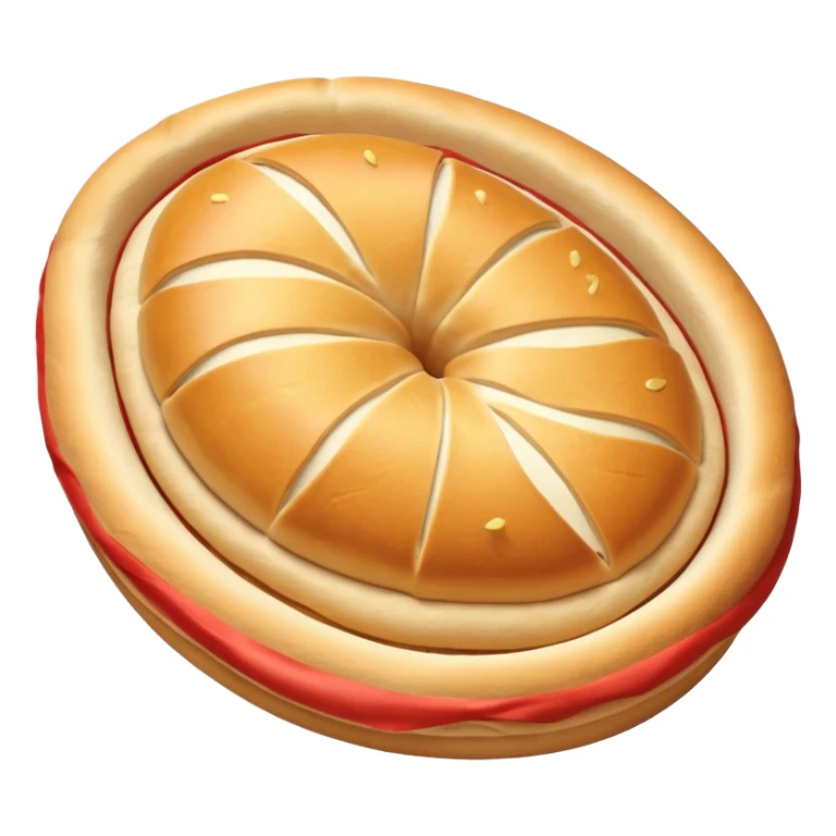 pide bread object icon, oval Turkish pide bread, golden crust, soft baked texture, 3D cartoon, mobile game icon style, centered, clean background, no text, no watermark
 sticker