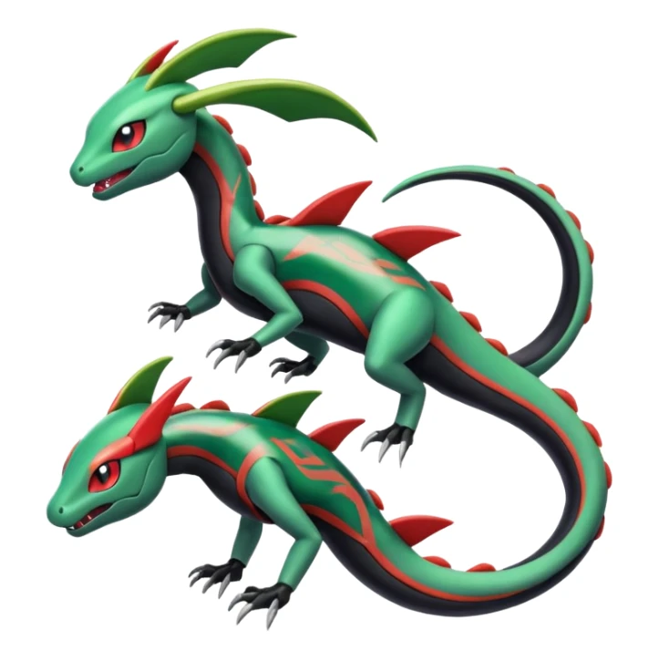 Meloetta-Rayquaza-Salandit-Pokémon-Fakémon-creature sticker