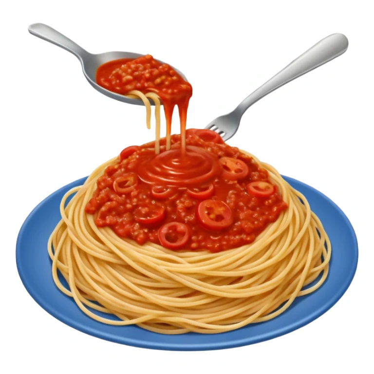 spaghetti all'assasina, sauce mixed into the spaghetti sticker