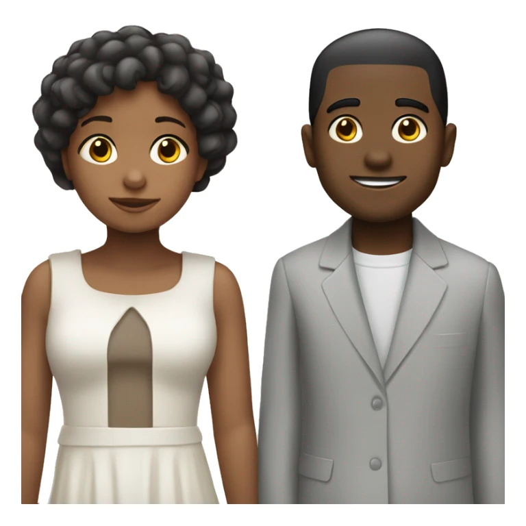 Haz un niño negro y una niña blanca sticker