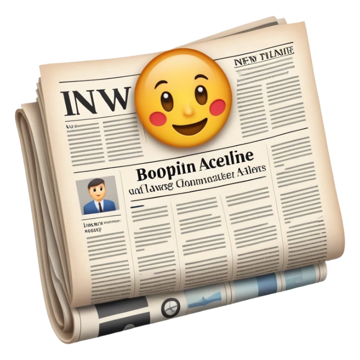 Web page with latest news headlines, newspaper articles sticker