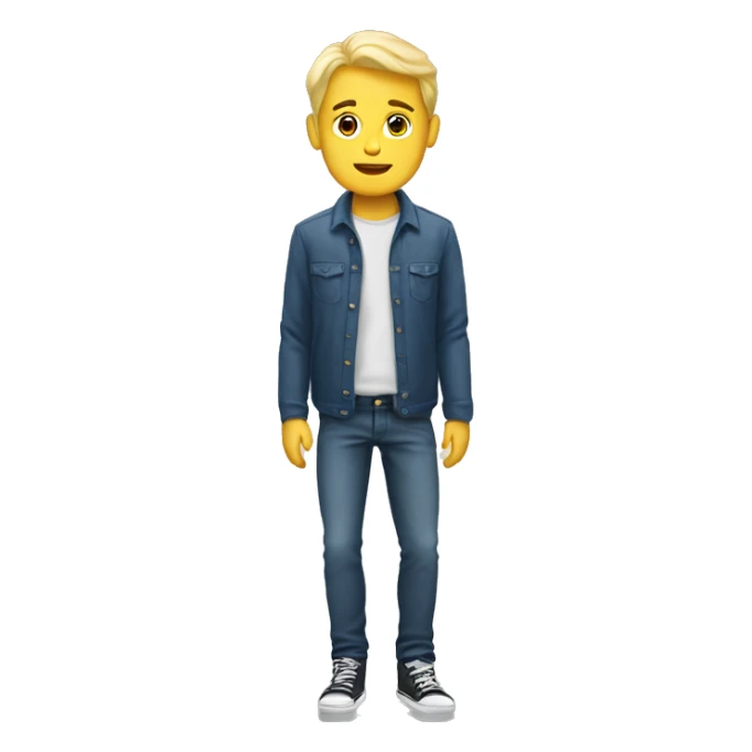 Blonde man with 2 fake legs sticker