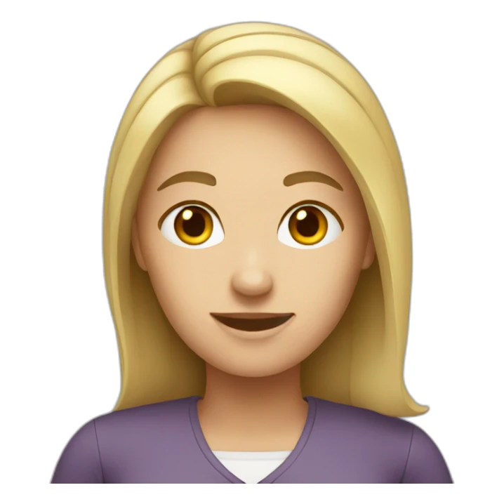 female employee sticker