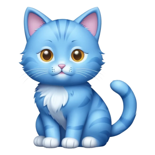 cute blue catFigure in the spotlight sticker