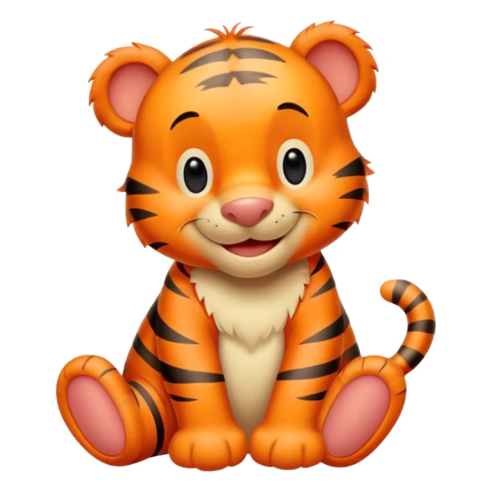 classic Tigger from Winnie the Pooh, cheerful and energetic sticker