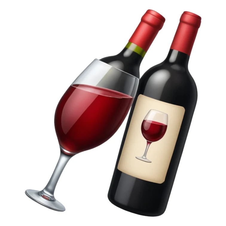 An emoji that shows no wine drinkimg allowed sticker