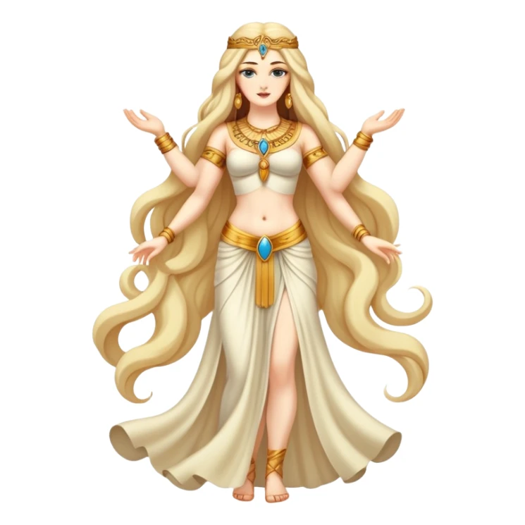 fullbody attractive goddess Inanna sticker
