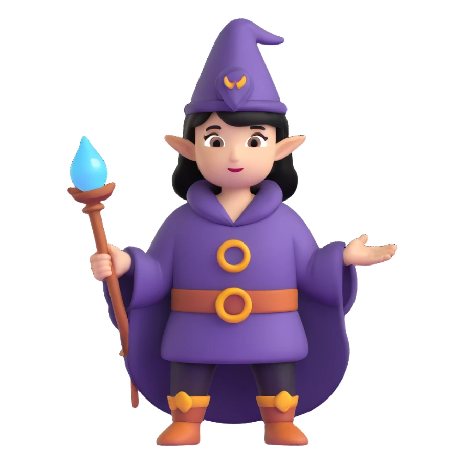 fumular, misty fantasy character sticker