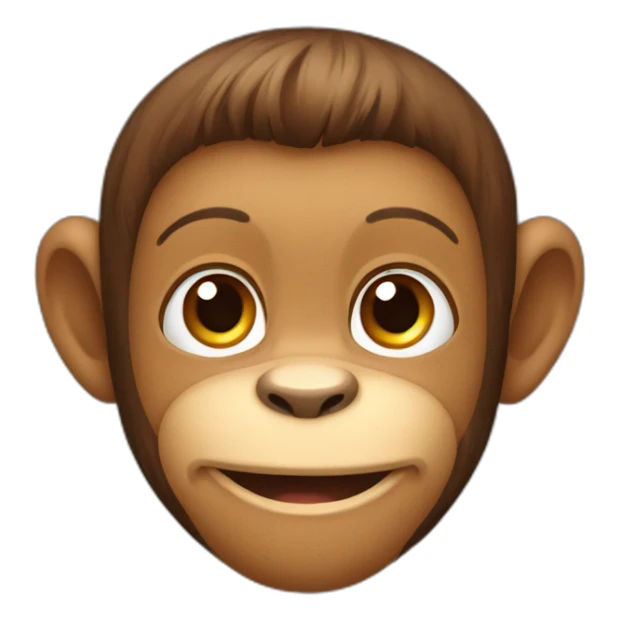 young monkey  sticker