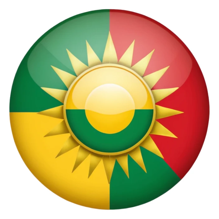Kurdish flag with this modèle of flag 🇬🇭 sticker