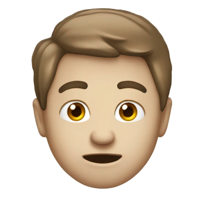 Emoji with a little hint of anger but with a smile sticker