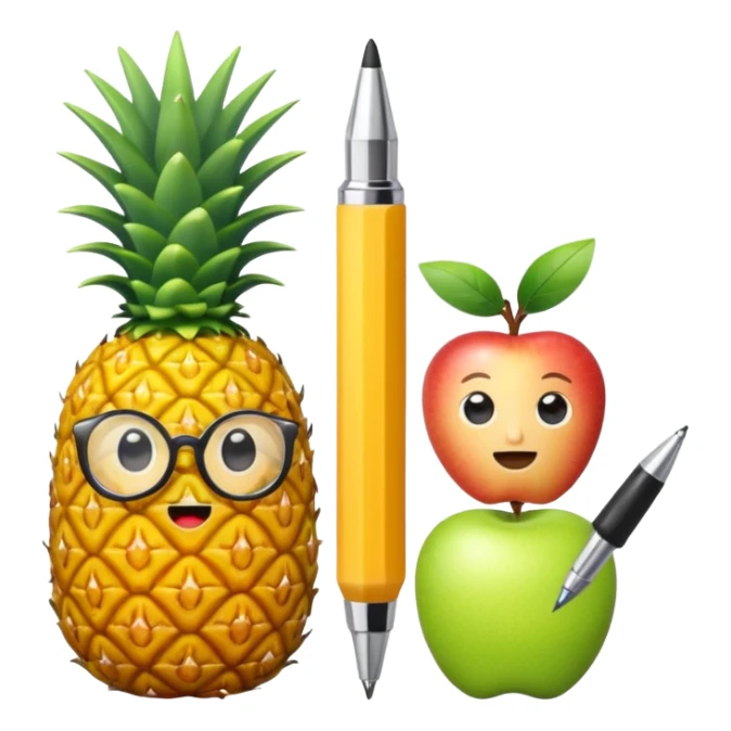 Pineapple Pen X Apple Pen sticker