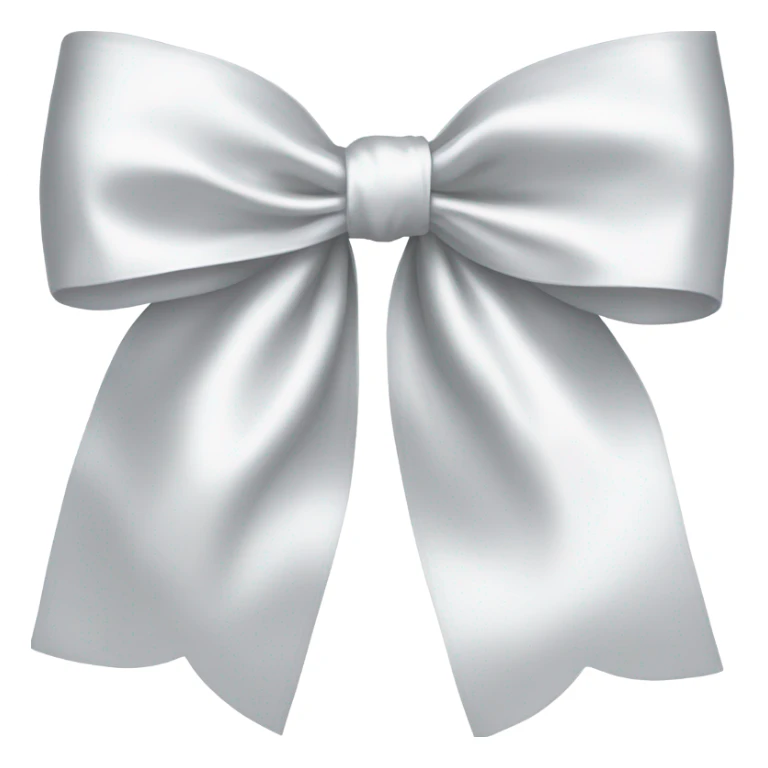 white satin bow sticker